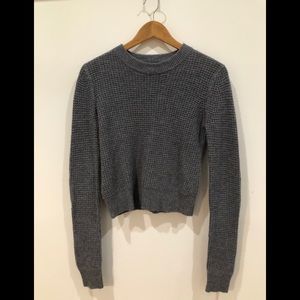 Knitted crop sweater